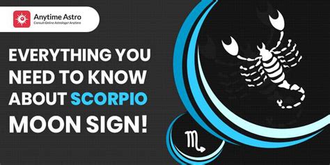 Scorpio Moon Sign: Vrischika Rashi Symbol, Characteristics and.